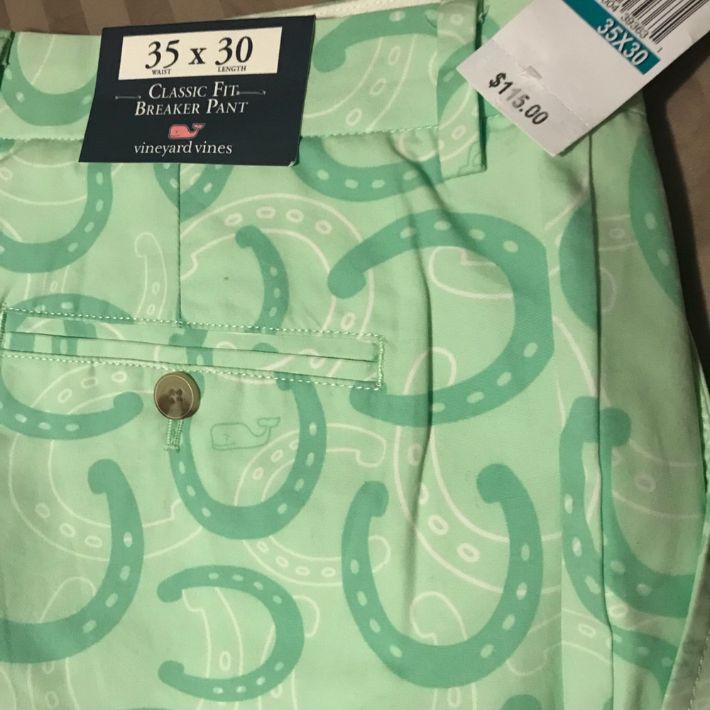 Vineyard Vines Kentucky Mint Julep Pants 35 x30 - Picture 2 of 5